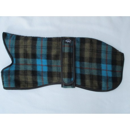 Woodlands Wool Whippet Coat Blue Olive Black Checked